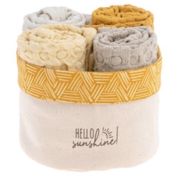 Waffle Weave Dishcloth Set - Sunshine